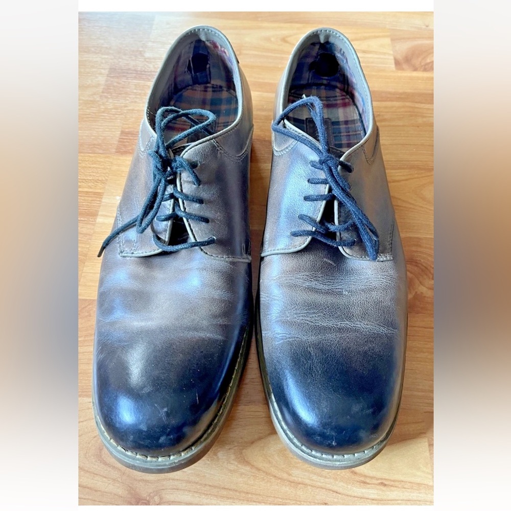 Bed Stu Derby Shoes Men’s Sz 8.5 Brown To Black Leather~Classic!